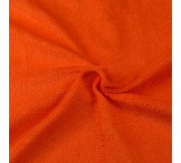 Froté prostěradlo oranžové 160x200