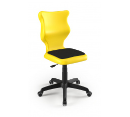 Stolička Twist Soft veľkosť 4, žltá/čierna