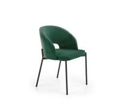 Jedálenská stolička K455, zelený zamat