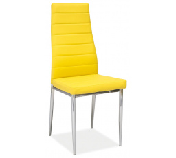 Jedálenská stolička H-261, žltá/chróm